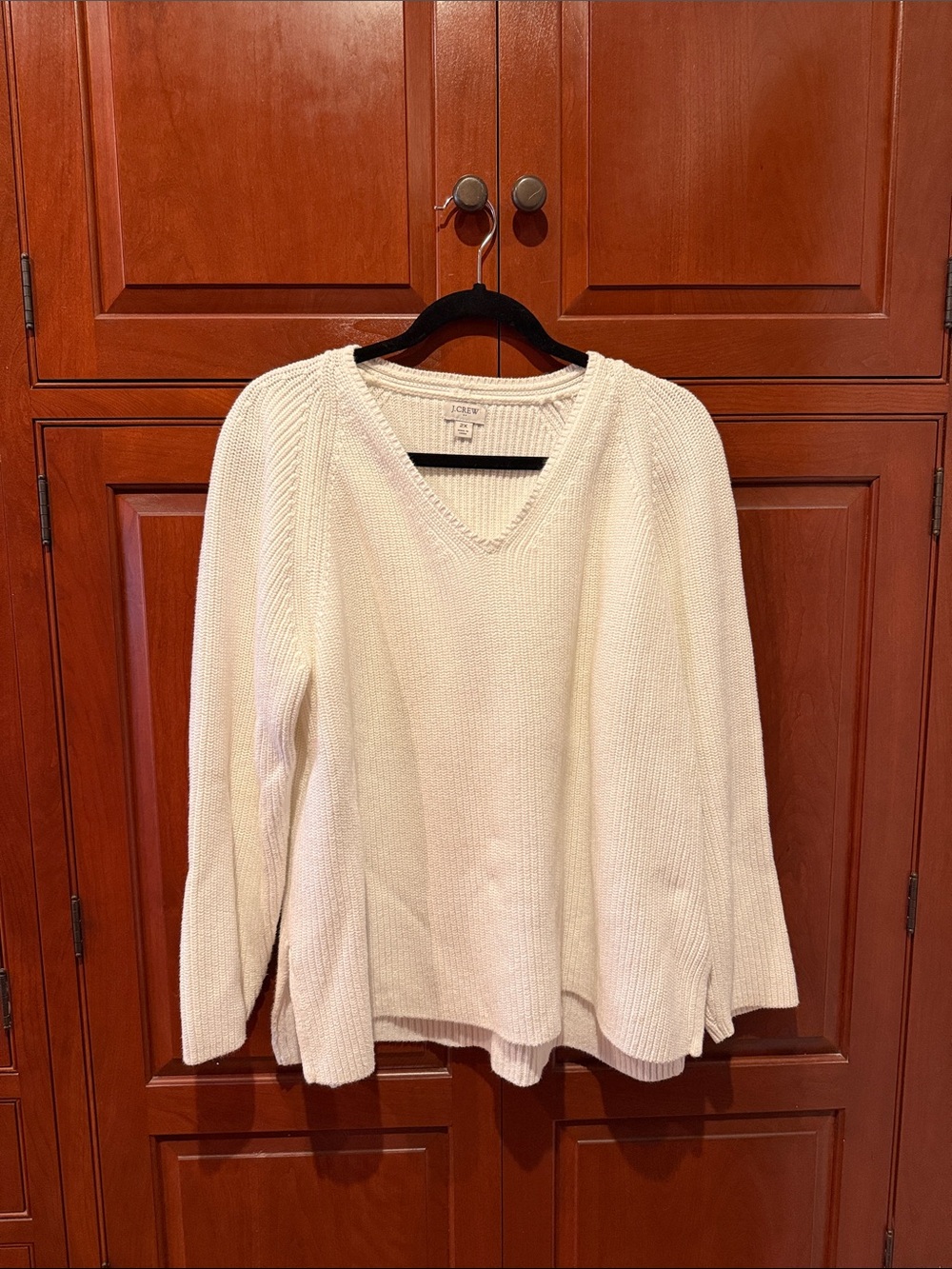 J Crew White Cotton Sweater
